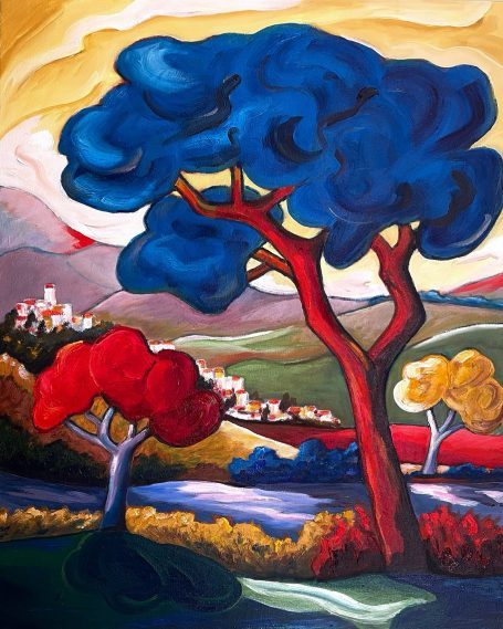 43- village Catalan 73x60